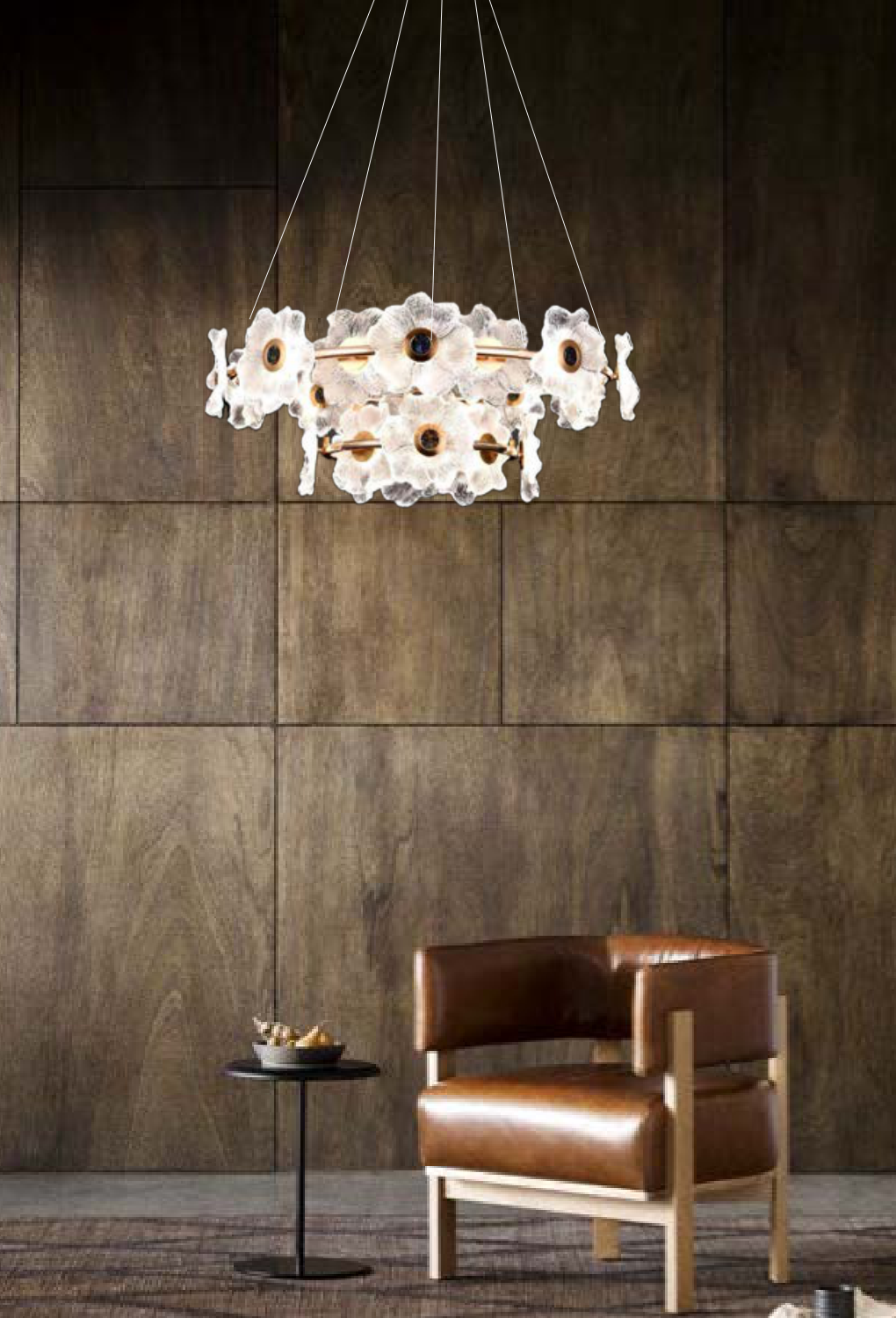 Light House Metal + Glass Material French Gold Finished Chandelier