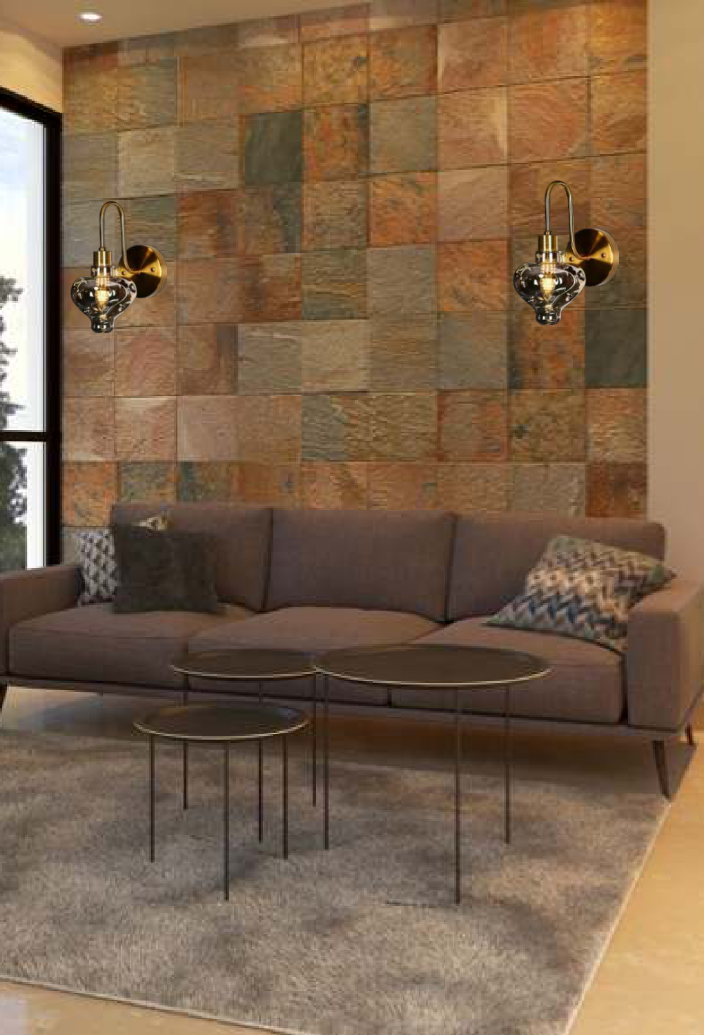 Light House Metal Material Amber Finished Wall Light