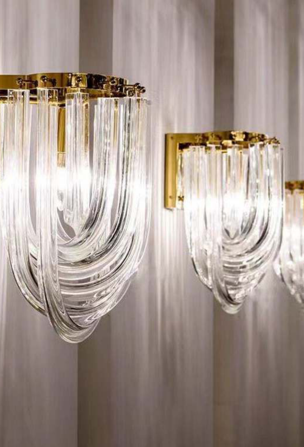 Light House Metal+Glass Material Gold Finished Wall Light